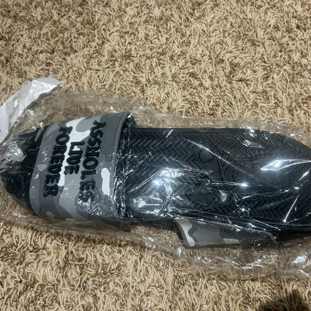 A**holes Live Forever Slides - New in packaging